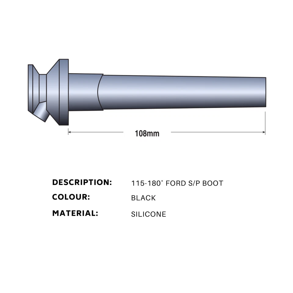 Eagle 8mm Ignition Spark Plug Leads fits 6cyl Ford Cougar SX Coupe 2.5L 2001-04 - Image 3 of 3