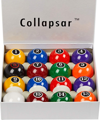 Deluxe Marble-Swirl Billiard Pool Balls 16 Ball Set - Multiple