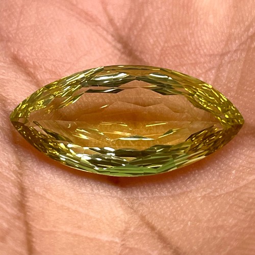 VVS 11.70 Cts Natural Lemon Citrine Quartz Marquise Custom Cut Loose Gemstone - Picture 14 of 20