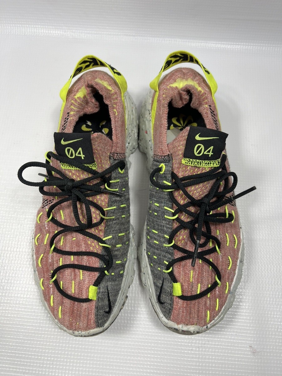 NIKE Space Hippie 04 Lemon Venom Pink gray CD3476-700 Knit Stretch