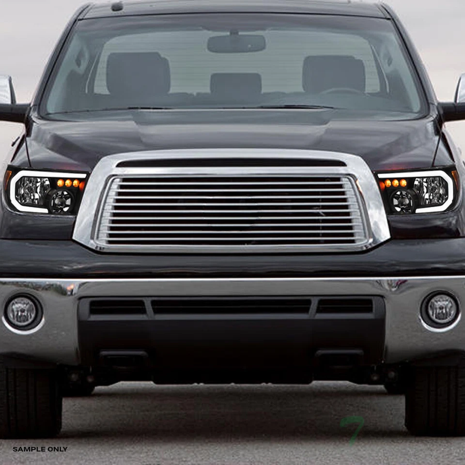 Topline For 07-13 Tundra/Sequoia Switchback Sequential LED Strip Headlights Blk Foto 2 de 4