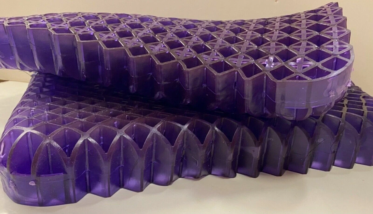 Purple Double Seat Cushion 100% Elastic Grid Ergonomic Supportive Cushion