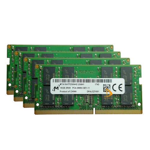 Micron 4x 16GB 2RX8 DDR4-2666V PC4-21300S CL19 SO-DIMM Laptop Memory RAM - Picture 5 of 5