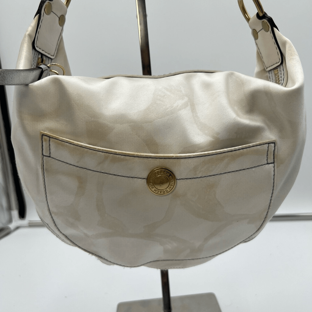 Coach Vintage Ivory on White Signature Hobo Bag | eBay Coach Vintage Ivory on White Signature Hobo Bag | eBay