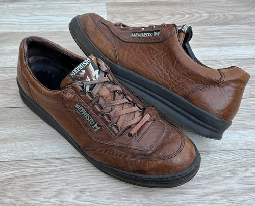 Mephisto Match Pebble Leder Freizeit Wanderschuhe Herren 13 Cognac Braun Frankreich " - Bild 2 von 16