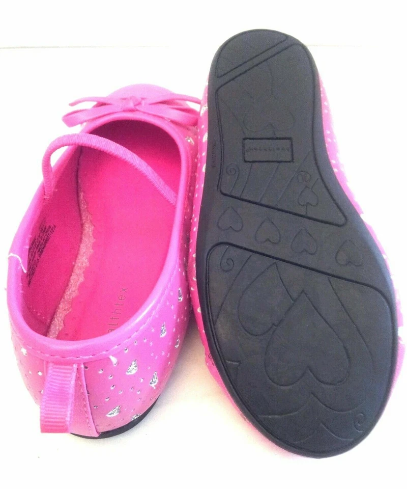Toddler Girls Closeout Size "2", "3" PINK Premium Mary Jane Flats - Image 4 of 4