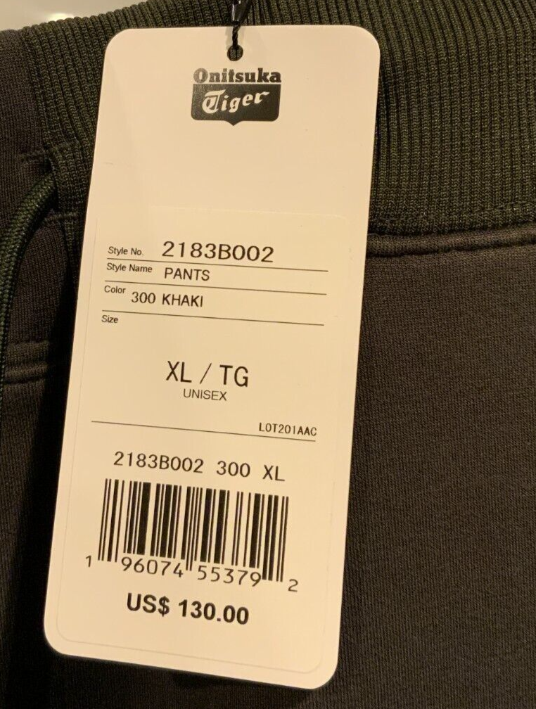Unisex Onitsuka Tiger Sweat Pants, style# 2183B002.300, size Unisex Onitsuka Tiger Sweat Pants, style# 2183B002.300, size