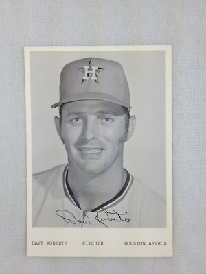 1972 Dave Roberts, Houston Astros Team Issue Photo