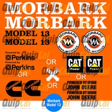 Morbark Model 13 Chipper Decal Set. Morbark 14, 15, 16, 17 Sets also available.