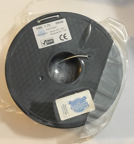 Profi 3D Drucker Filament weiß ABS - 1,75 mm 2,2 lbs - FABRIKVERSIEGELT! - Bild 2 von 6