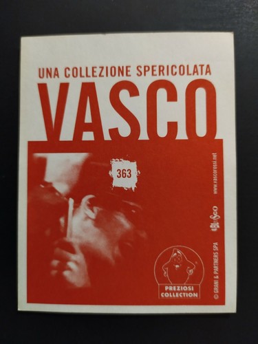 VASCO ROSSI FIGURINA UNA COLLEZIONE SPERICOLATA n° 363 NUOVA CON VELINA NEW - Imagen 2 de 2