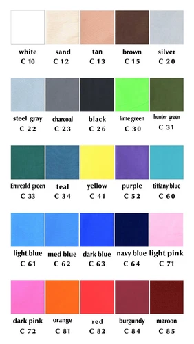 Color Samples for COTTON  seat covers , so you can check if it matches interior