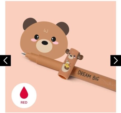 Legami Erasable Pen HONIGBÄR - NEU - Löschbarer Gelstift -  Schoolbees  