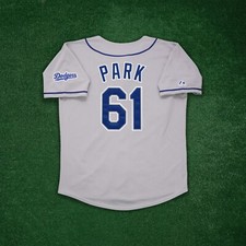 Chan Ho Park 2000 Los Angeles Dodgers Men's Grey Road Throwback Jersey