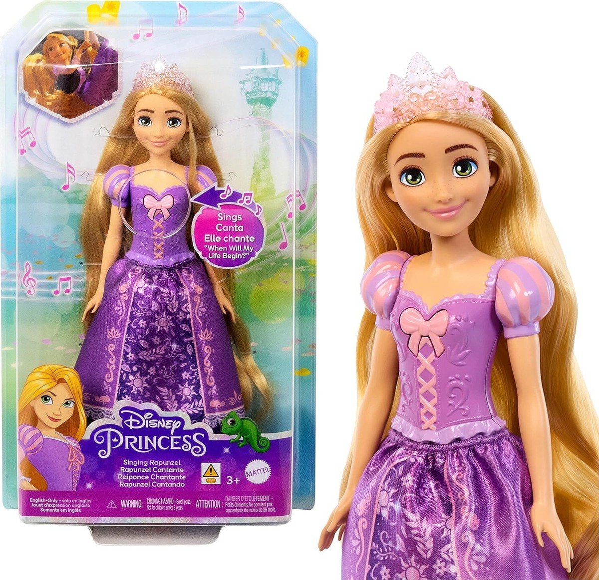 Disney Princess FD SINGING DOLL RAPUNTZEL - ENGLISH | eBay UK