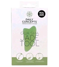 NEW! DAILY CONCEPTS ●DAILY GUA SHA JADE TOOL● Real Jade.