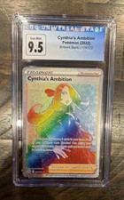 CGC 9.5 Cynthia's Ambition (Secret) Brilliant Stars 178/172 Rainbow Holo Pokemon on eBay