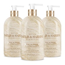 Elements Pink Blossom and Lotus Flower Hand Wash 500 ml (Pack of 3) Vegan 20.08 per litre