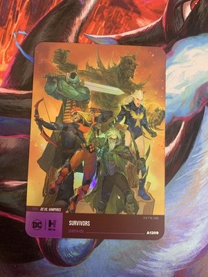DC Hybrid Trading Card DC vs Vampires Epic Survivors Physical Mega Card 