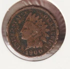 US Rare Old West 1900 Indian Head Penny Coin American Collection Shield Cent USA