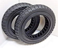 2- 10 Inch 10x2.0 Scooter Tubeless Tires Off-Road Non Pneumatic Hollow Tire