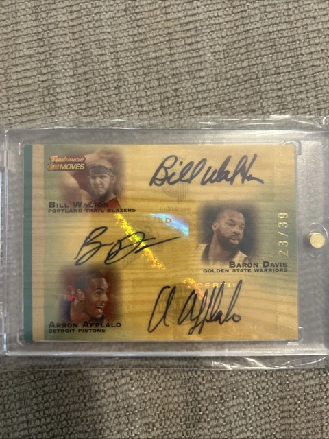 2007 Topps Trademark Moves Baron Davis, Bill Walton, Arron Afflalo 23/39