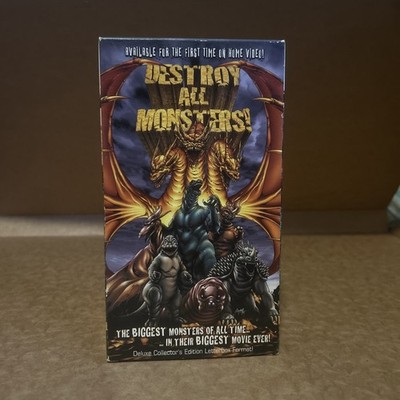 DESTROY ALL MONSTERS VHS RARE 1998 TOHO GODZILLA RODAN MOTHRA MOVIE