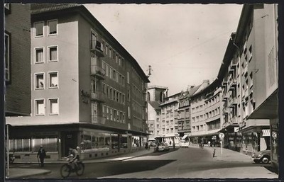 Giessen/Lahn, school street, postcard 