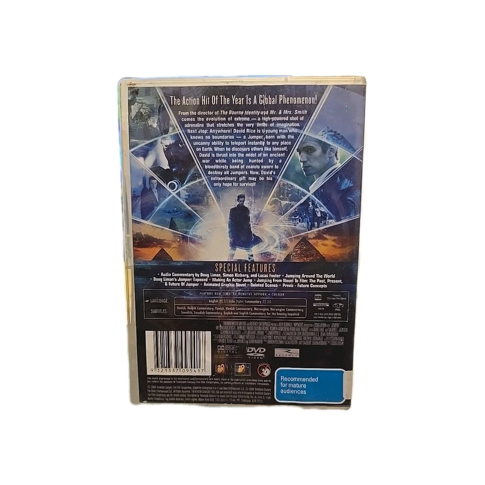Jumper (DVD, 2008) Fast Free Post - image 2 of 3
