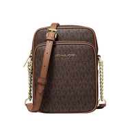 Michael Kors UmhäNge Tasche Jet Set Travel Md Ns Chain Xbody Brown