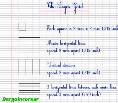 Notizblock Französisch Seyès liniert verbessern Lernen und Handschrift üben