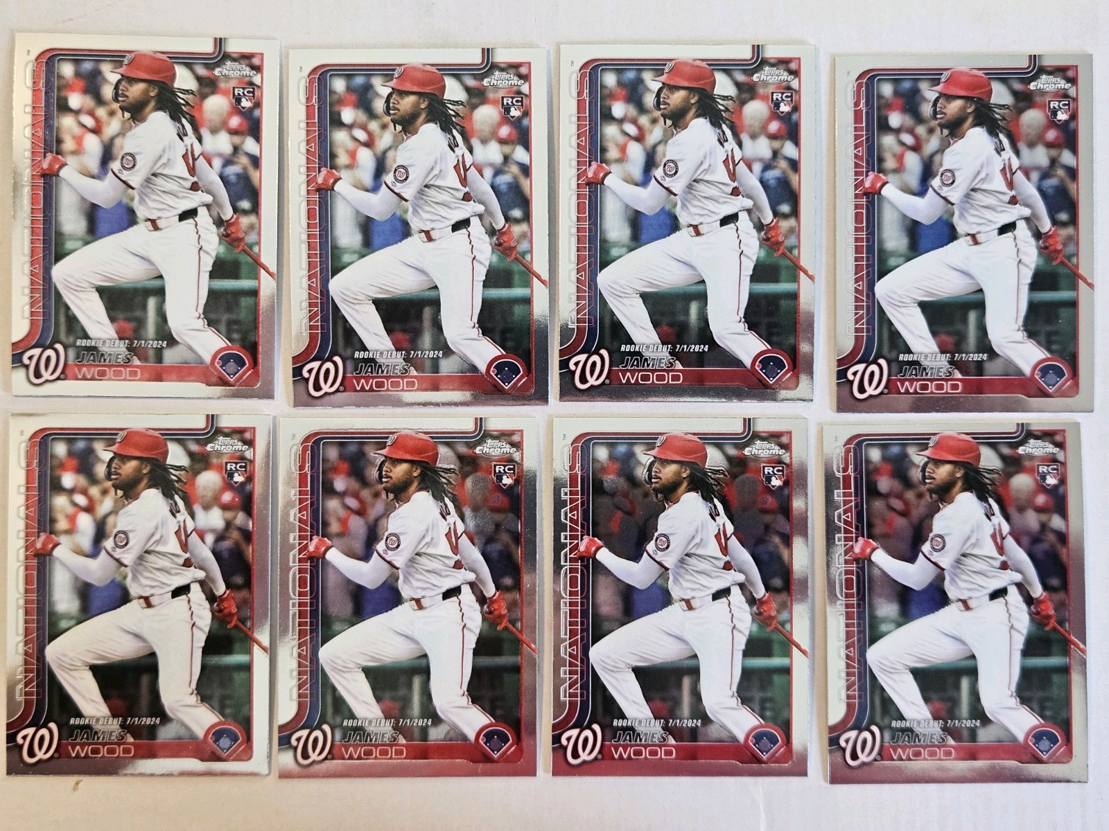 James Wood Washington Nationals Topps Chrome Rookie Debit Lot