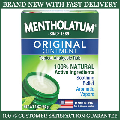 Mentholatum Original Vapor Chest Rub, Topical Analgesic Ointment, Vapors Soothe