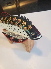 Beautiful Jerry Kelm Wood Ice Spearing Decoy Lure Signed Collectable Nice!