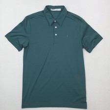 Criquet Shirt Mens Medium Green Performance Polo Slim Fit Golf Preppy