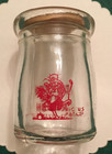 "CHICKEN IN THE ROUGH"  INDIVIDUAL GLASS DAIRY CREAMER - WITH CAP !!! — photo 3