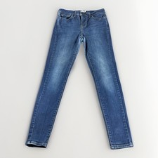Levi's 710 SUPER SKINNY Stretch Skinny Dark Blue Jeans W28 L28 Women