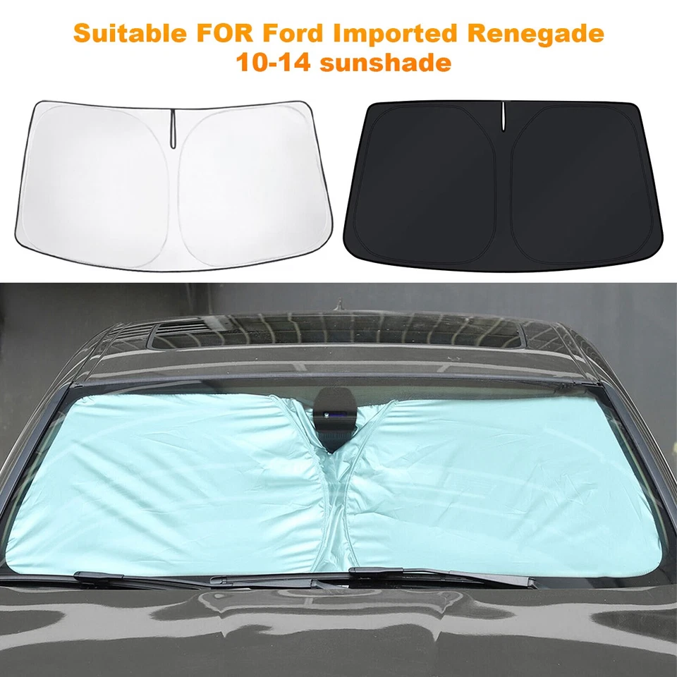 Custom Fit For21-25 Ford F150 Truck Windshield Sun Shade UV Block Shield Cover - Image 3 of 4