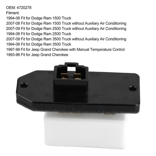 Blower Motor Resistor Motor Resistor Easy Installation Ceramic Guaranteed - Picture 2 of 13