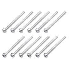 Machine Screws (M2.5x30mm) 100Pcs, Phillips Cross Pan Bolts 304 Stainless Steel