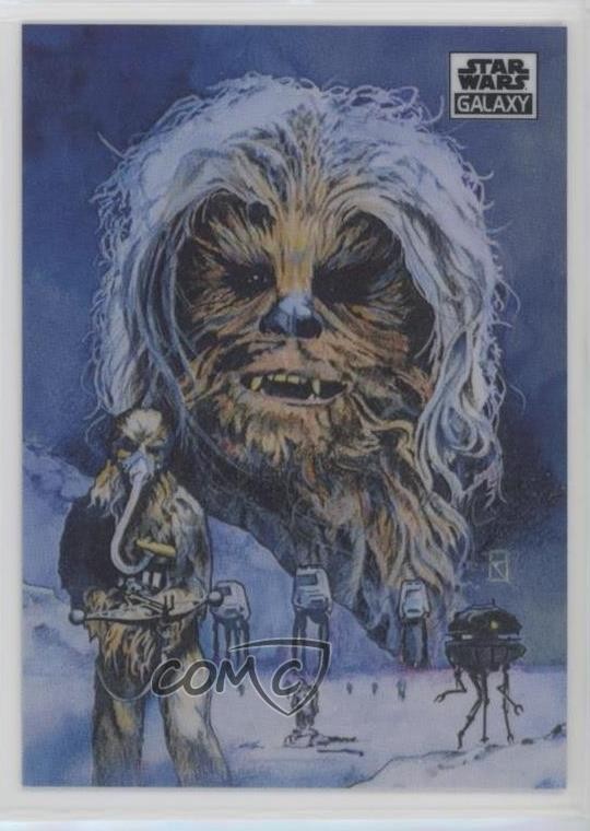 2021 Topps Chrome Star Wars Galaxy Refractor Chewbacca Russell Walks #14 za5