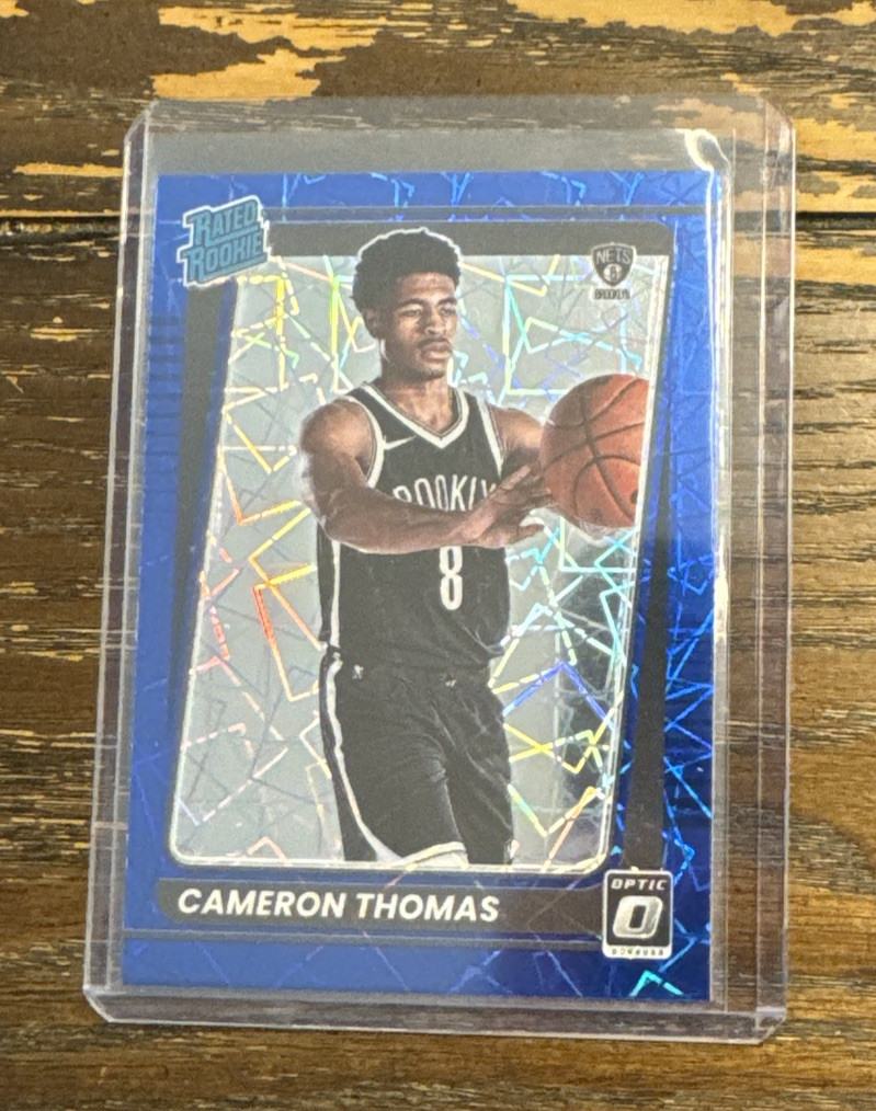 2021-22 Donruss Optic #153 Cameron Thomas Blue Velocity L285