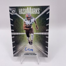 2024 Donruss Optic Cedric Tillman HashMarks Auto HM-CTN