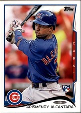 2014 Topps Update Baseball Card #US186 Arismendy Alcantara RC
