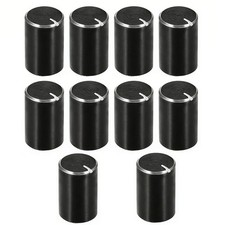 10pcs 6mm Potentiometer Knob 10x15mm Volume Control Black Aluminum Shaft