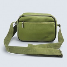 Borsa messenger Lacoste verde vintage tracolla tracolla regolabile