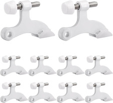 8 Pack Hinge Pin Door Stopper Heavy Duty Metal Adjustable Door Stops with Rub...