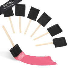 6 PCS Foam Paint Brushes, 2 Inch Brushes Sponge Brush Set Black