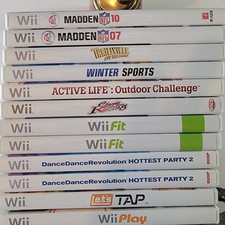 Nintendo Wii Game Lot Of 12 Games Assorted Titles CIB With Manuals