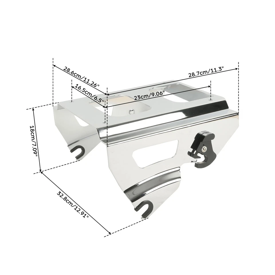 Kit de acoplamiento desmontable de 4 puntos para soporte de montaje individual apto para Harley Touring 09-13 Foto 3 de 4
